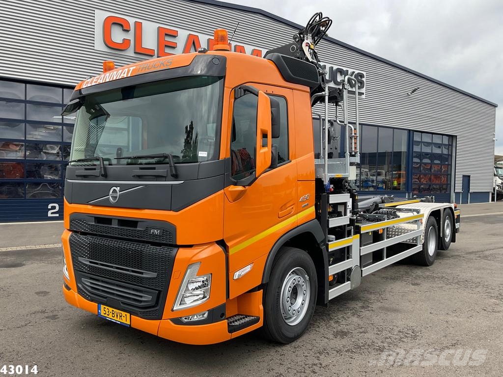 Volvo FM 430 HMF 23 Tonmeter laadkraan Lastväxlare/Krokbilar