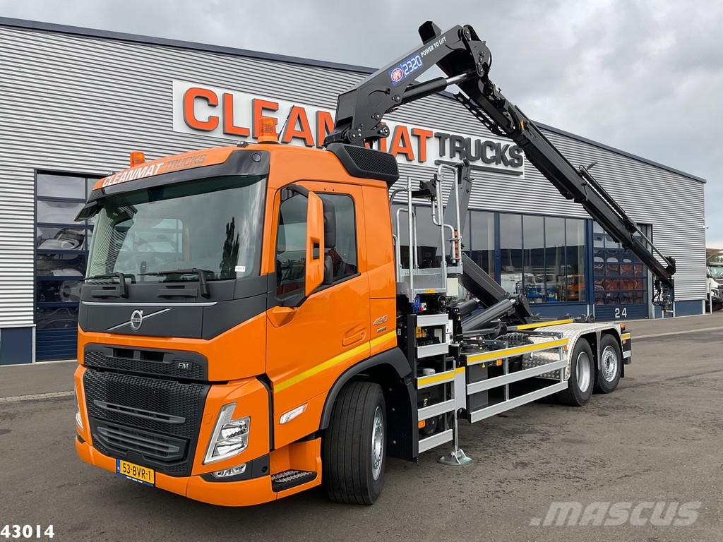 Volvo FM 430 HMF 23 Tonmeter laadkraan Lastväxlare/Krokbilar