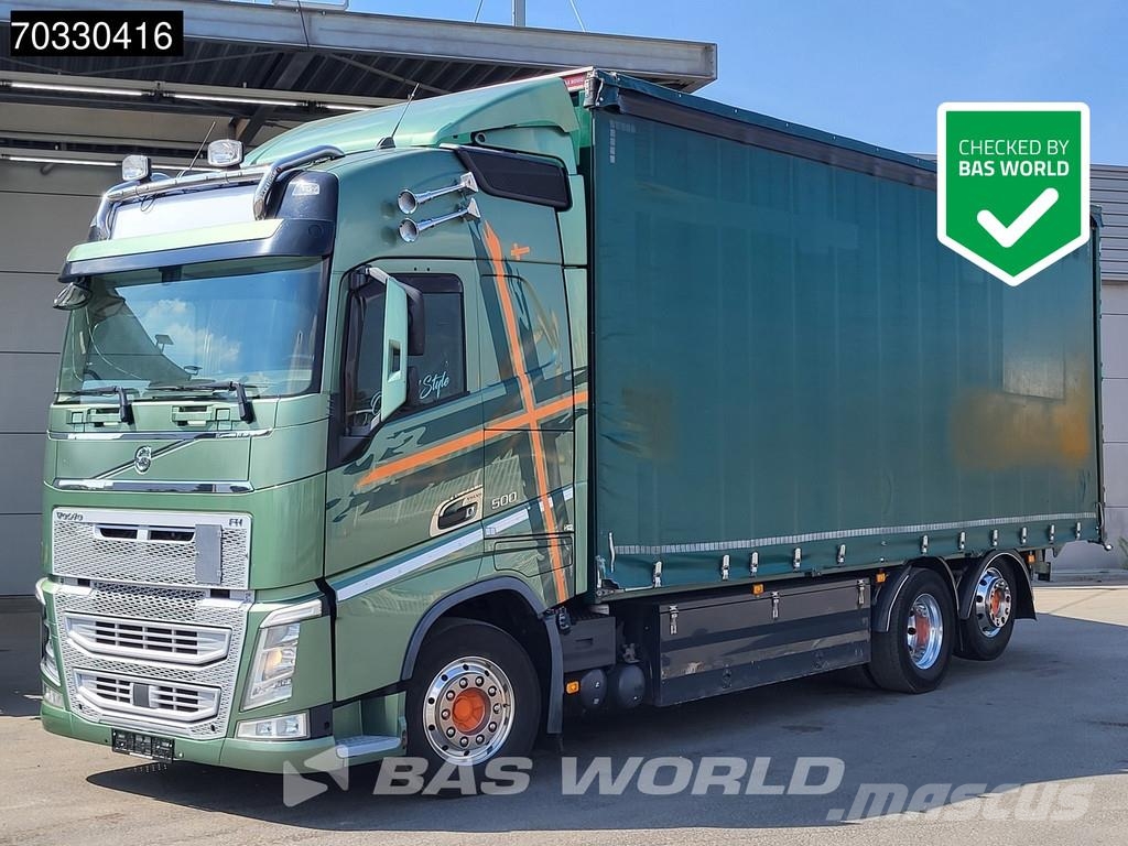 Volvo FH 500 FH 6X2 Curtainsider Forklift preparation Li Camión con caja abierta