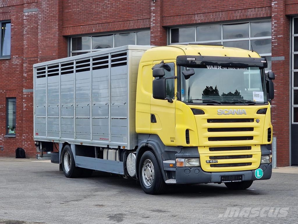 Scania R420 4x2 - Finkl livestock 16.8M2 - Retarder - Ful شاحنات نقل الحيوانات