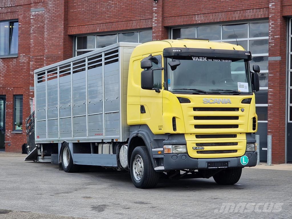 Scania R420 4x2 - Finkl livestock 16.8M2 - Retarder - Ful شاحنات نقل الحيوانات
