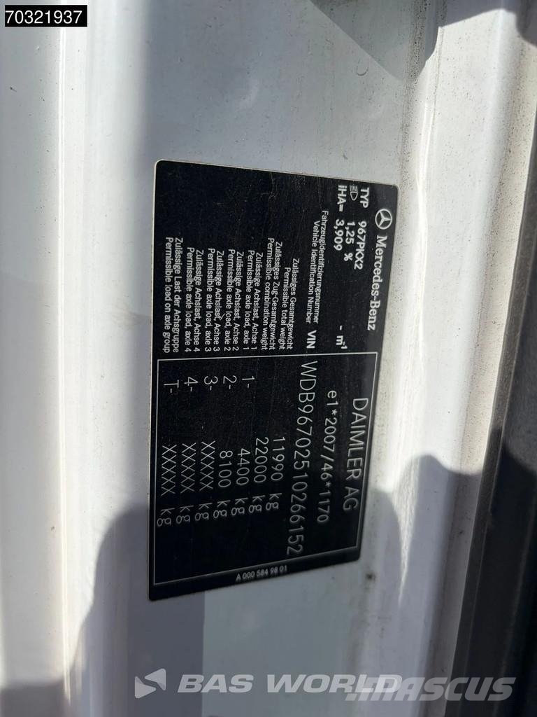 Mercedes-Benz Atego 1223 4X2 12t Automatic Gearbox Full Air 1,5t Pritsche & Plane