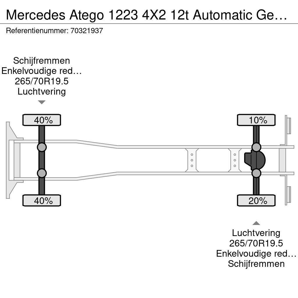 Mercedes-Benz Atego 1223 4X2 12t Automatic Gearbox Full Air 1,5t Φορτηγά Καρότσα - Κουρτίνα