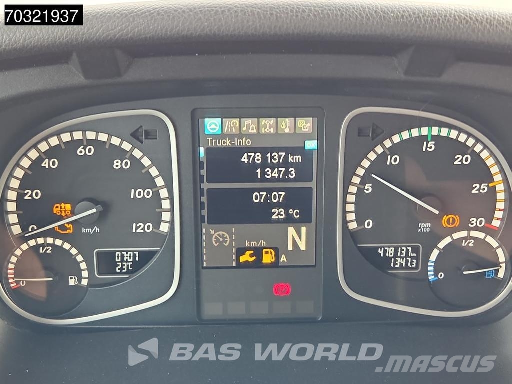 Mercedes-Benz Atego 1223 4X2 12t Automatic Gearbox Full Air 1,5t شاحنات بغطاء جانبي