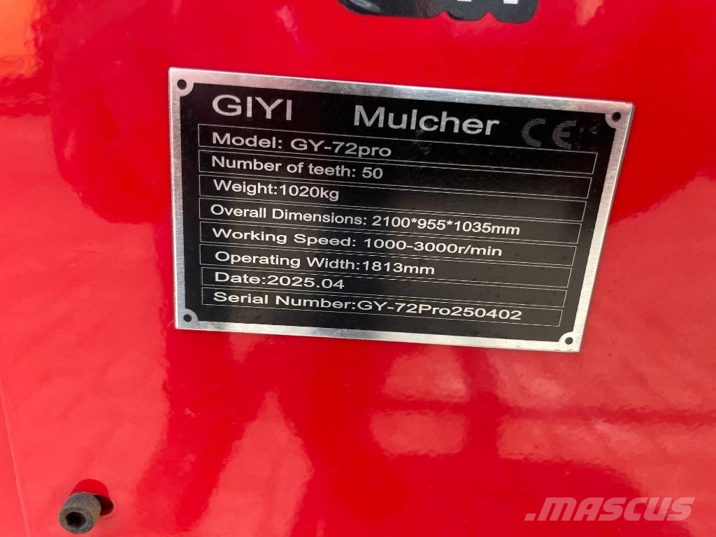  GIYI MULCHER GY-72pro Bosfrees Trituradoras de troncos