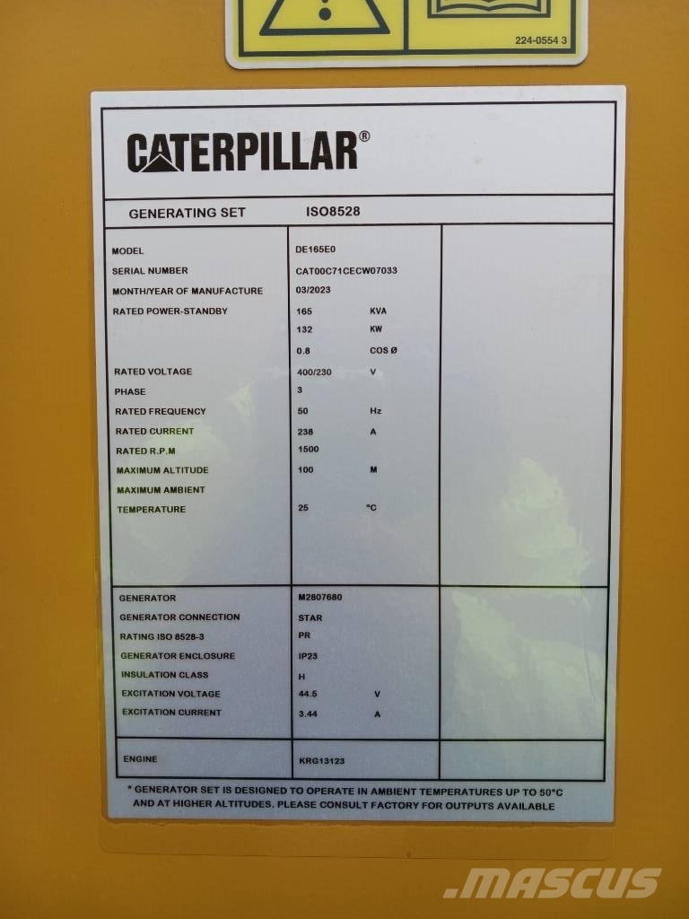 CAT DE165E0 - 165 kVA Generator - DPX-18016 Γεννήτριες ντίζελ