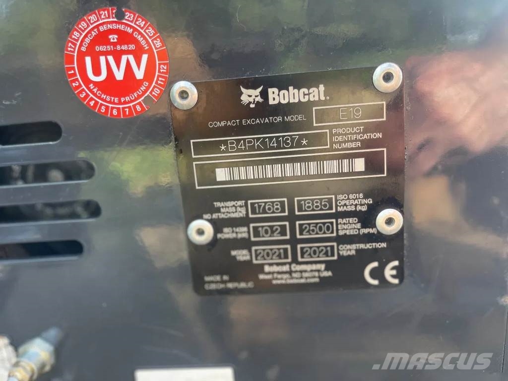 Bobcat E19 Мини екскаватори < 7 т