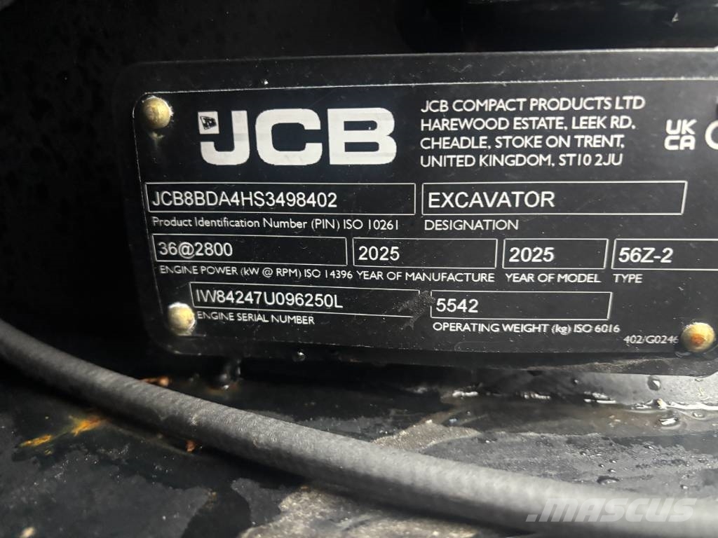 JCB 56 Z-2 ** 24kk Takuu! ** Мини екскаватори < 7 т