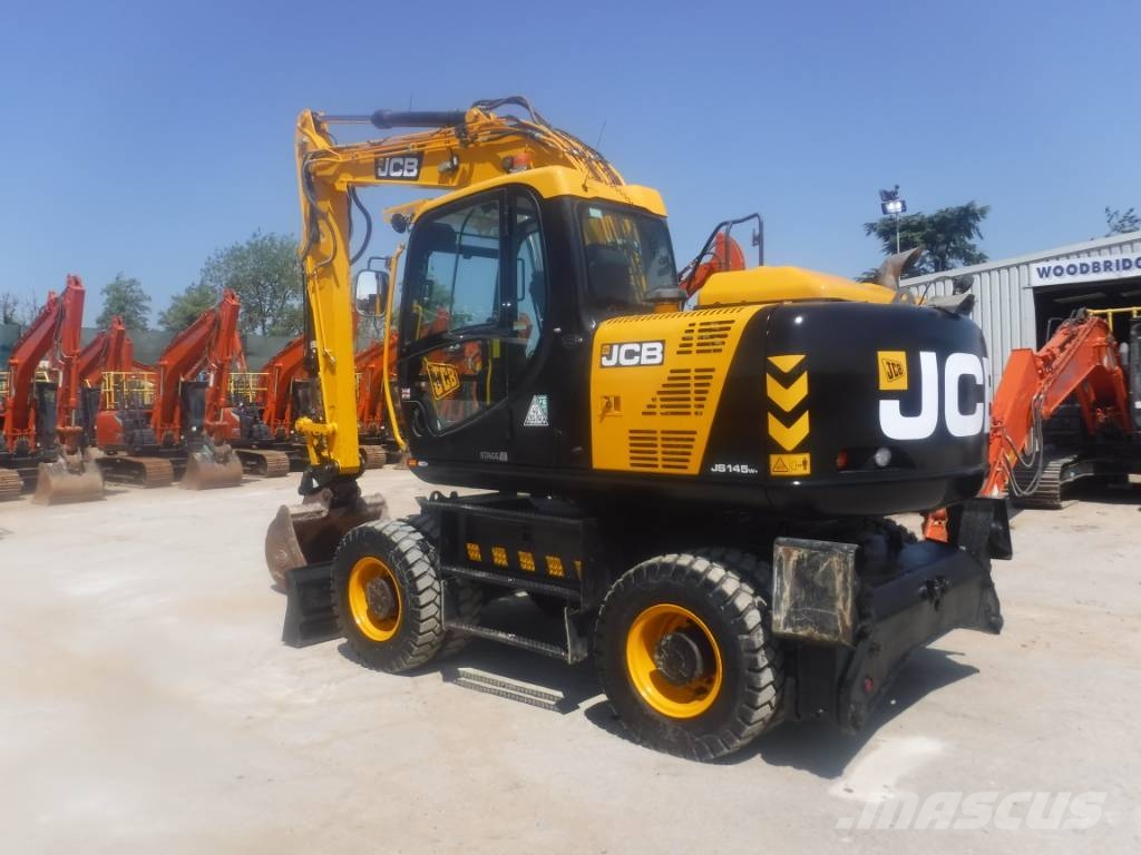 JCB JS 145 W + Excavadoras de ruedas