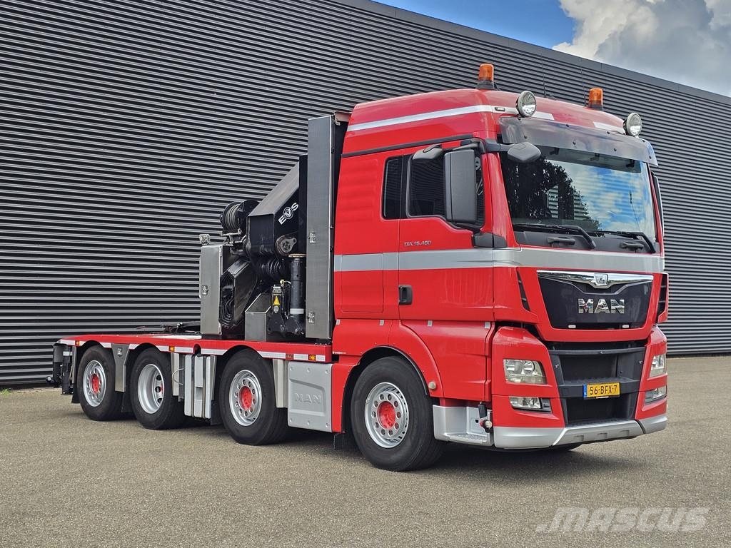 MAN TGX 37.480 8x2-6 / HMF 85 t/m CRANE / KRAN Caminhões guindaste