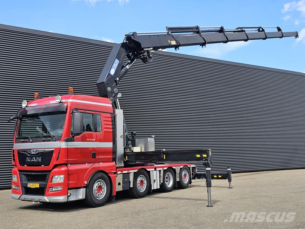 MAN TGX 37.480 8x2-6 / HMF 85 t/m CRANE / KRAN Caminhões guindaste