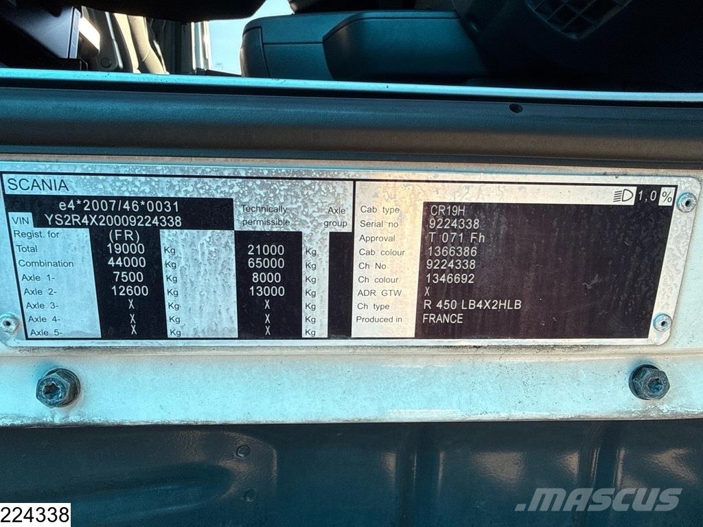 Scania R 450 EURO 6, Retarder Raamautod
