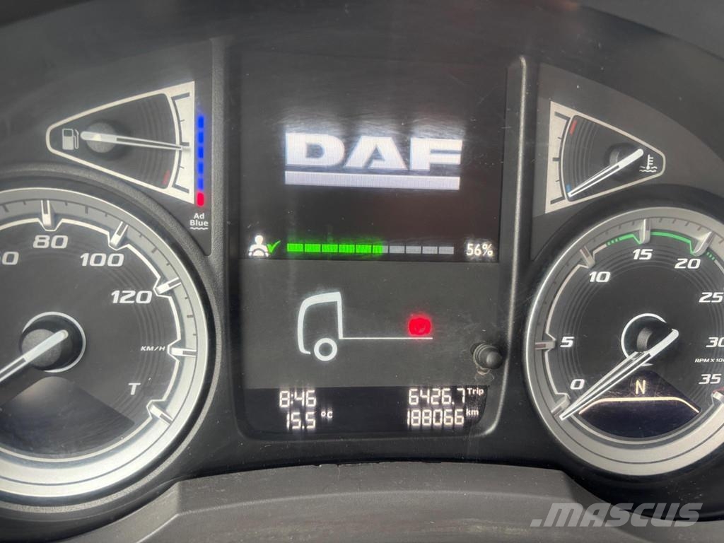DAF LF 290 4x2 EURO6 + EXTENDABLE PLATFORM Vahetuskastiga tõstukautod