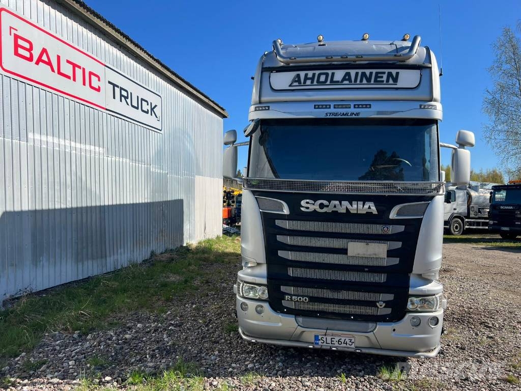 Scania R500 + HYDRAULIC ROOF + HYDRAULIC CURTAINS Flatbed / Dropside trucks