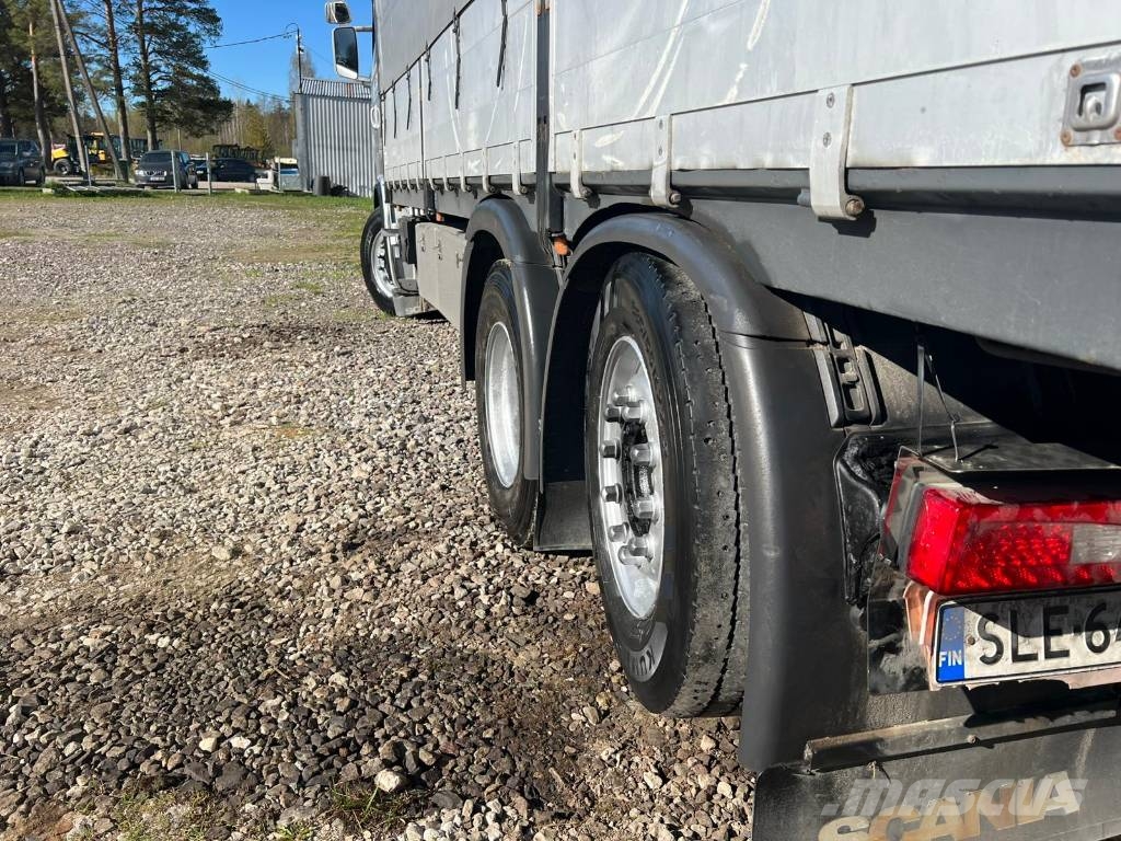 Scania R500 + HYDRAULIC ROOF + HYDRAULIC CURTAINS Flatbed / Dropside trucks