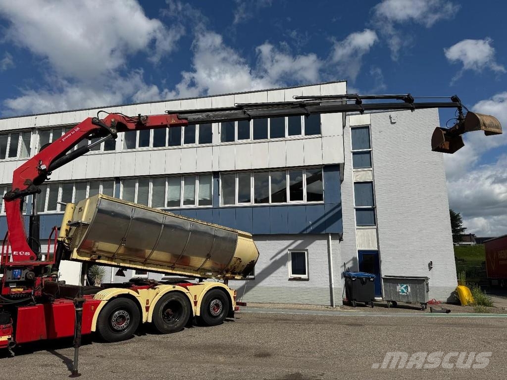 Scania R520 V8 8X2 EURO 6 KIPPER + HMF 2620-K5 + REMOTE C Самоскиди
