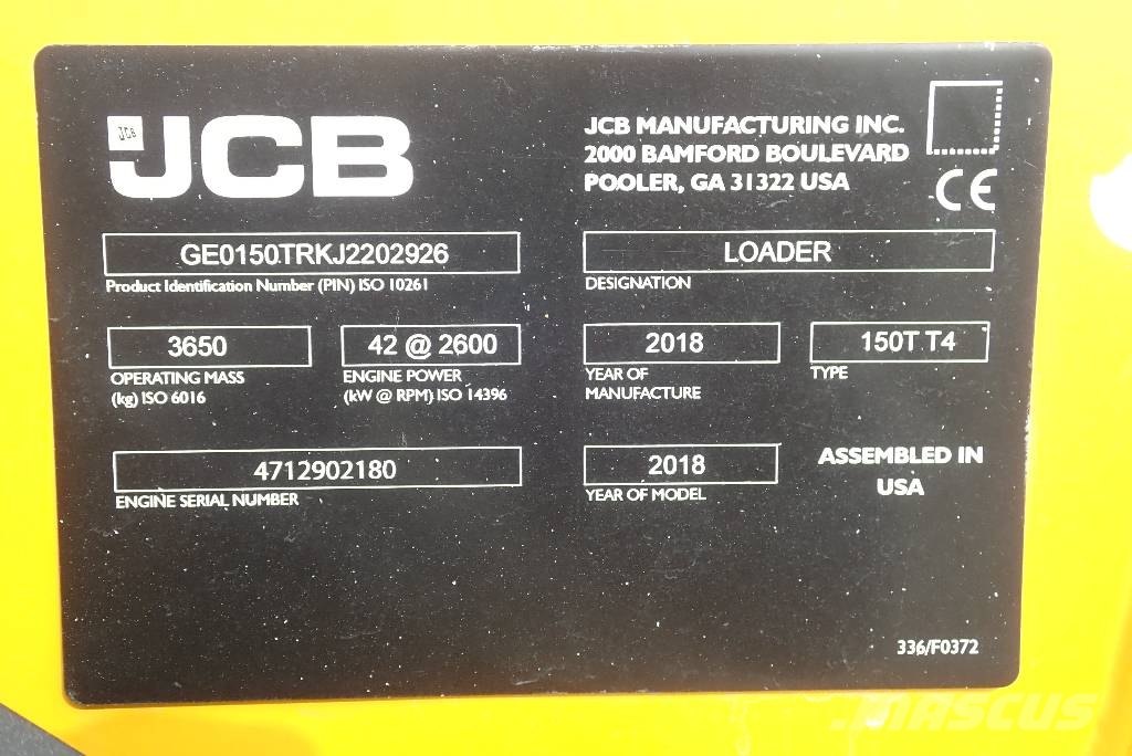 JCB 150 T Lánctalpas homlokrakodók