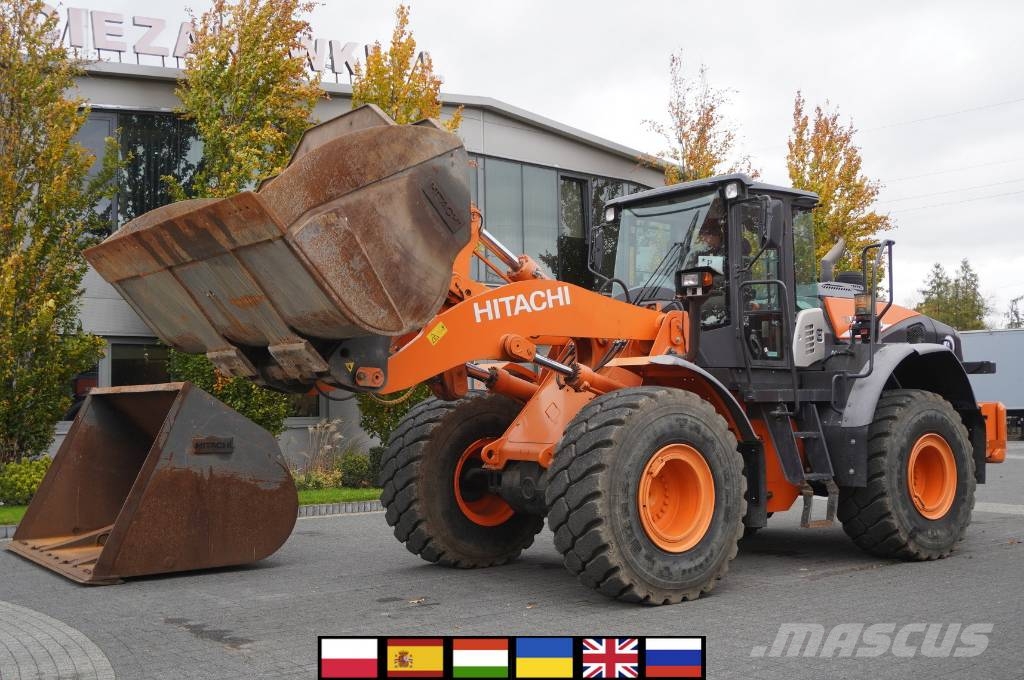 Hitachi ZW220 articulated loader / 2 buckets Φορτωτές με λάστιχα (Τροχοφόροι)