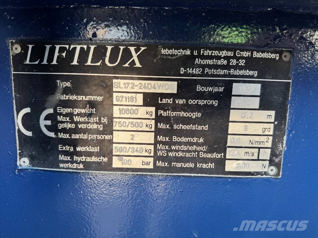 Liftlux SL 172-24D4WDS Diesel 4x4 Nacelle ciseaux