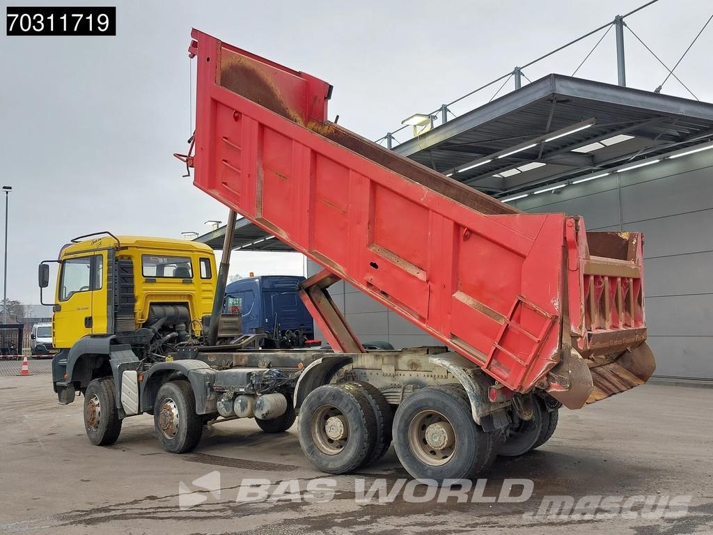 MAN TGA 41.480 TGA 8X8 15m3 Meiller tipper 8x8 Full St Savivarčių priekabų vilkikai