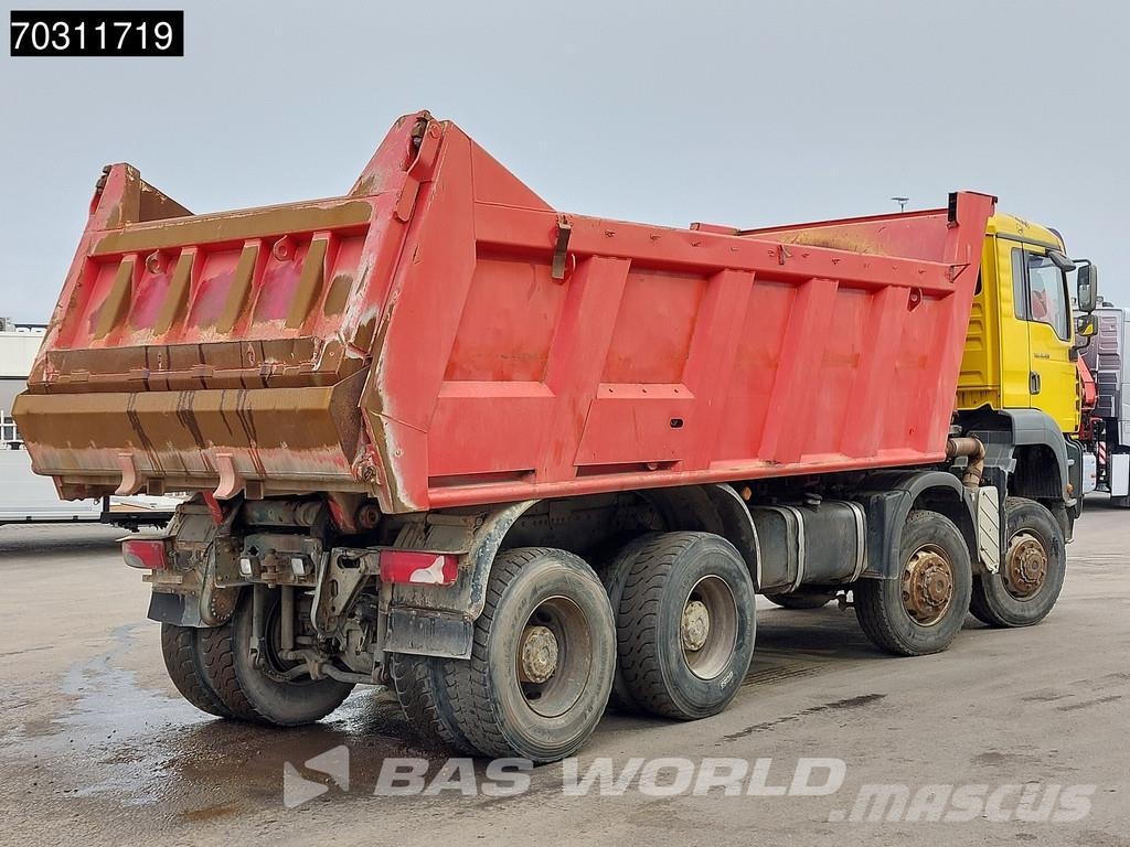 MAN TGA 41.480 TGA 8X8 15m3 Meiller tipper 8x8 Full St Savivarčių priekabų vilkikai