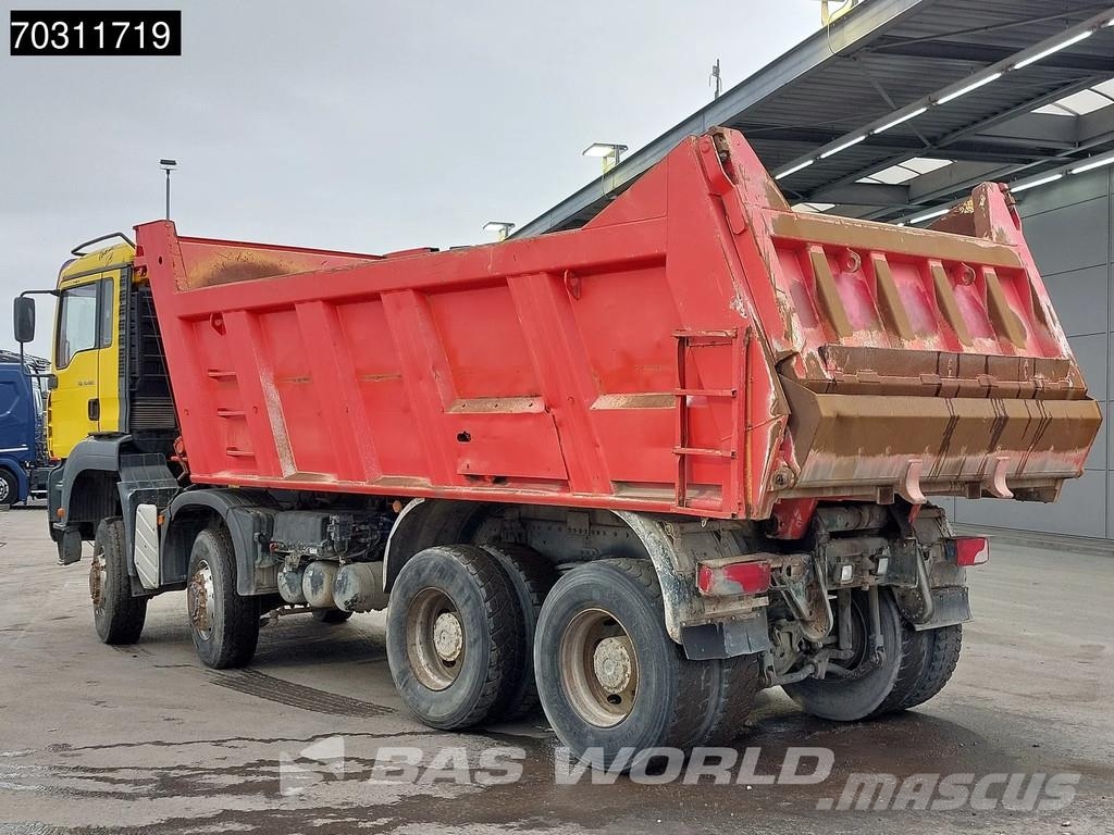 MAN TGA 41.480 TGA 8X8 15m3 Meiller tipper 8x8 Full St Savivarčių priekabų vilkikai