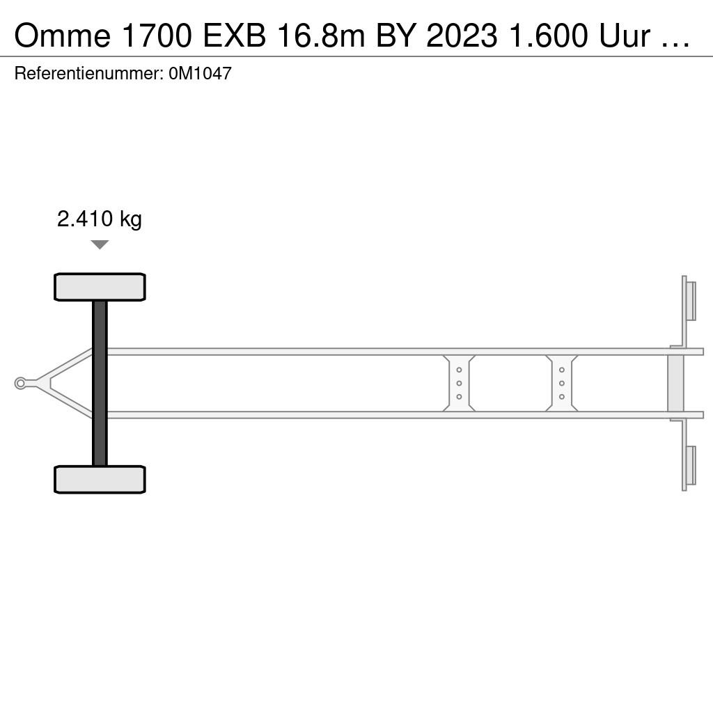 Omme 1700 EXB 16.8m BY 2023 1.600 Uur Knikgiek hoogwerk Plataformas remolcables