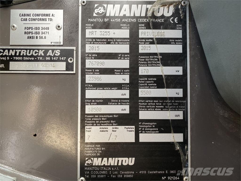 Manitou MRT3255P+ ST4 Ładowarki teleskopowe