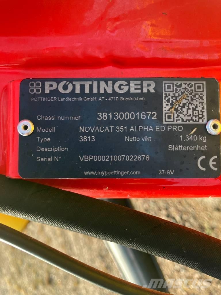 Pöttinger NOVACAT 351 ALPHA ED PRO Χορτοκοπτικά-διαμορφωτές