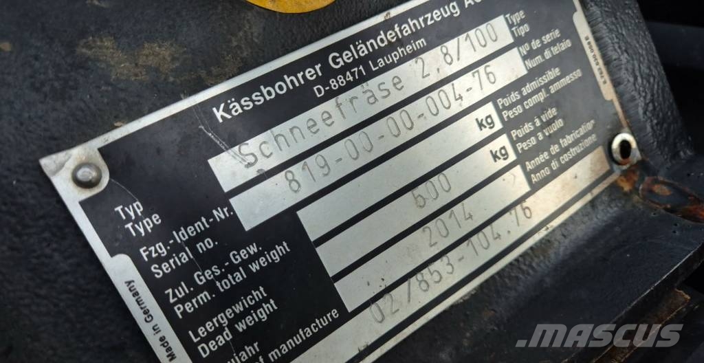 Kässbohrer PB 100 Otras máquinas de jardinería y limpieza urbana