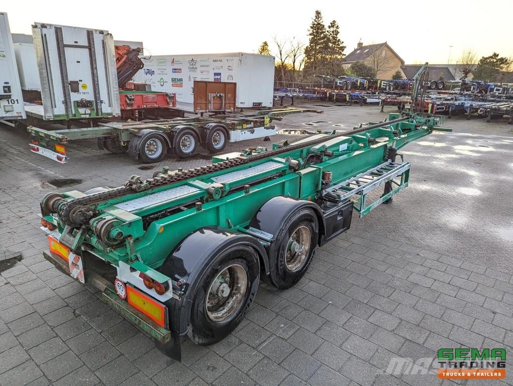 LAG O-2-33 EZCL 2-Axle BPW - Drum Brakes - Translift T نصف مقطورات حاويات