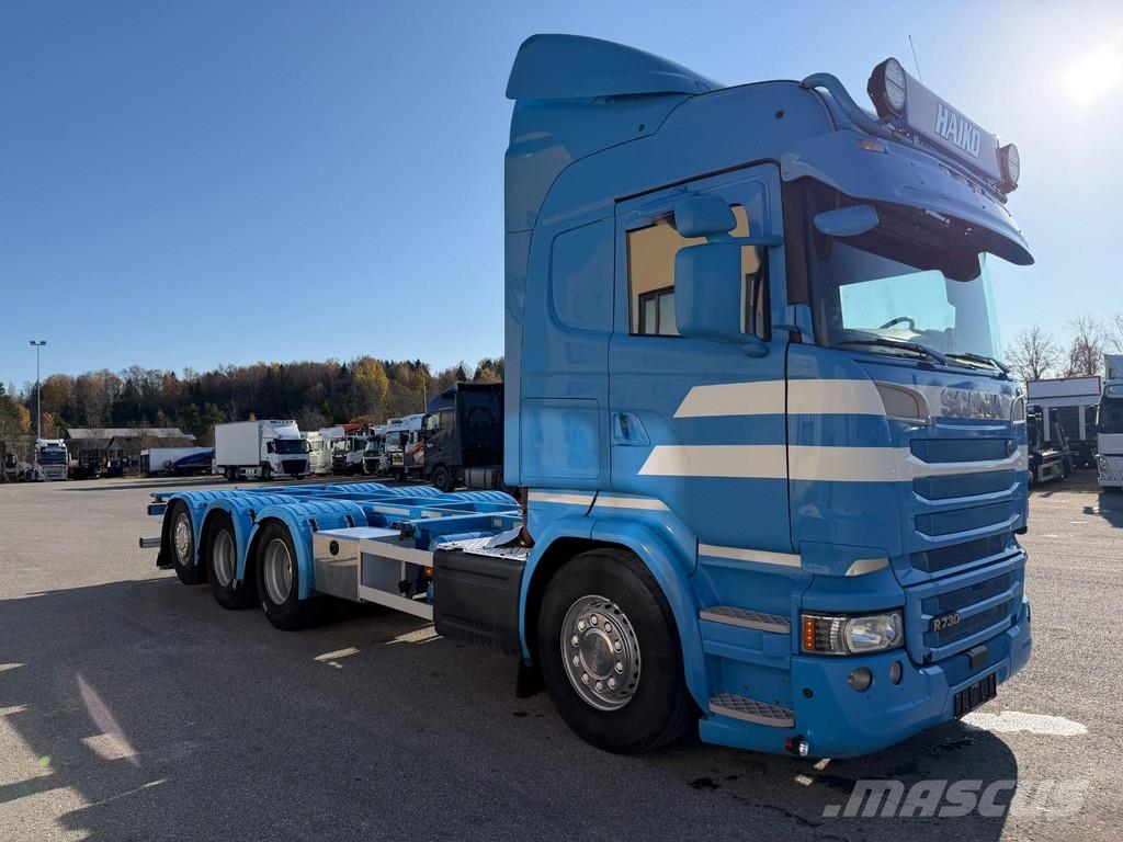 Scania R730 8X4*4 EURO6 + RETARDER + HYDRAULIC PUMP + BDF Kontejnerski kamioni