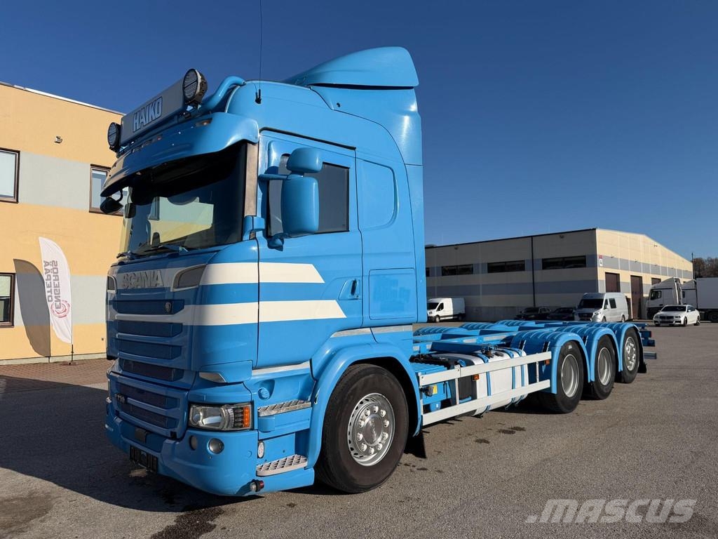 Scania R730 8X4*4 EURO6 + RETARDER + HYDRAULIC PUMP + BDF Kontejnerski kamioni