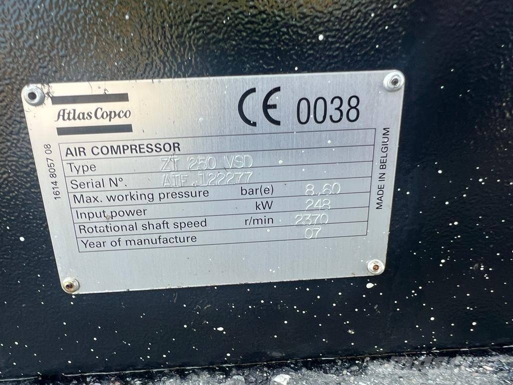Atlas Copco ZT 250 VSD Compressor, Kompressor Compressors