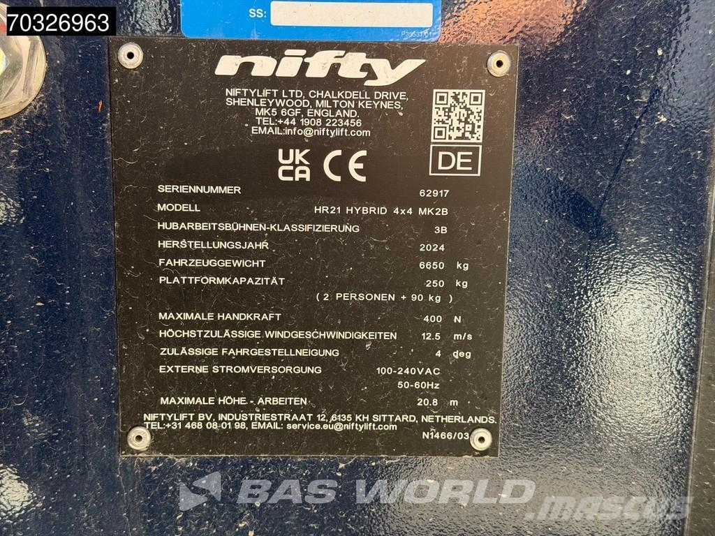 Niftylift HR21 HYBRID Karos emelők