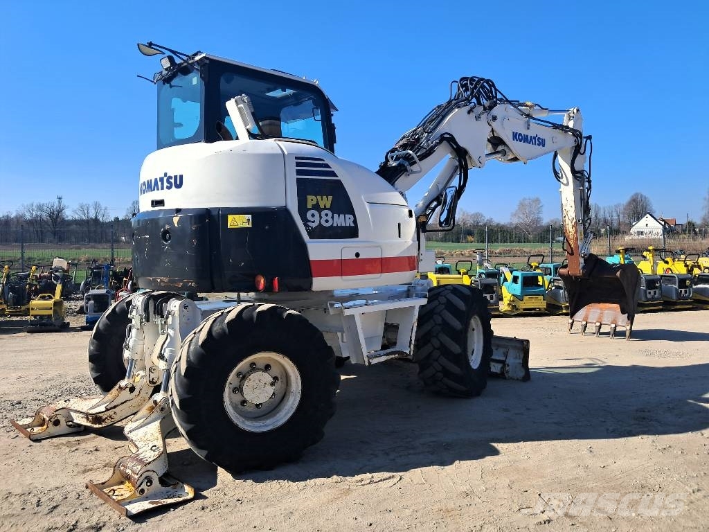 Komatsu PW 98 MR-8 WACKER NEUSON 9503 YANMAR VIO 88 SV L Kolesové rýpadlá