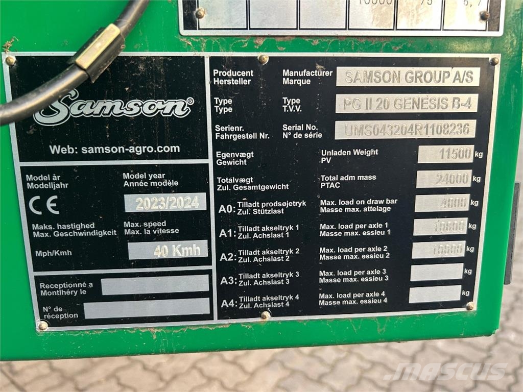 Samson PG II 20 Genesis Düngemittelverteiler