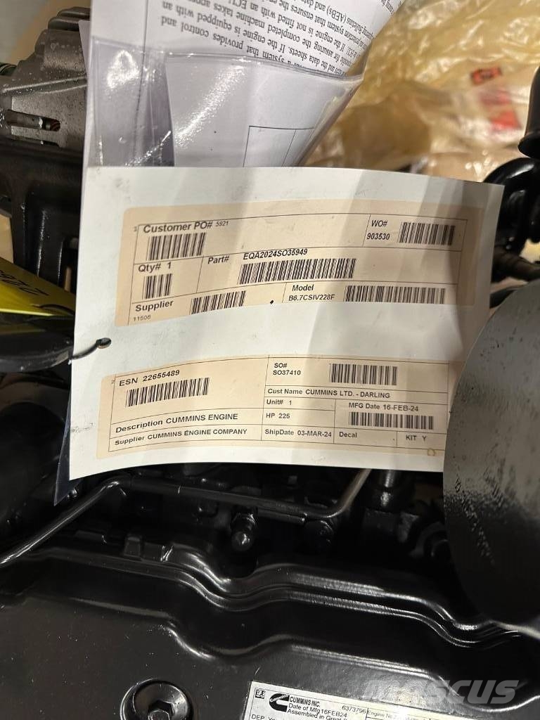 Cummins B6.7 CSIV228F Motores agrícolas