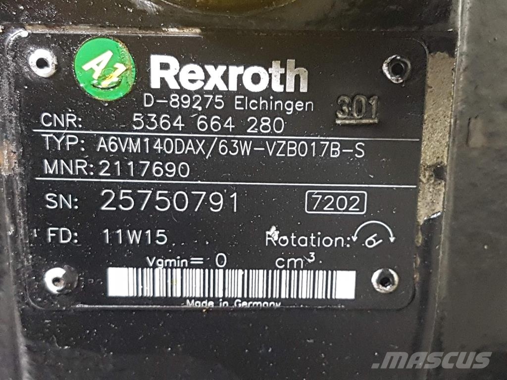 Terex TL210-5364664280-Rexroth A6VM140DAX/63-Drive motor هيدروليات