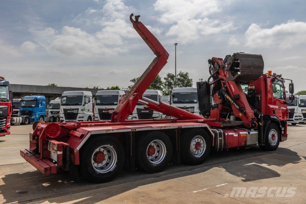 DAF CF 440 FAK -8x2 + Palfinger Epsilon Q180 Z95TR Hákový nosič kontejnerů