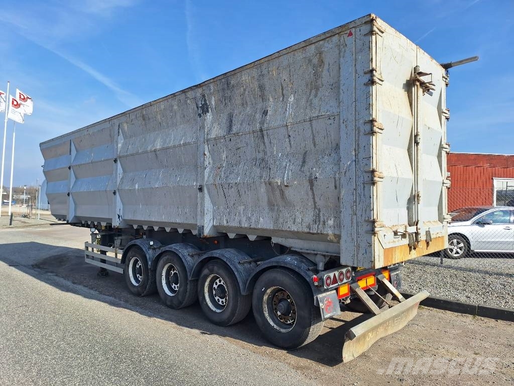 AMT TV400 4 akslet 69 m3 HARDOX tiptrailer Damperli çekiciler