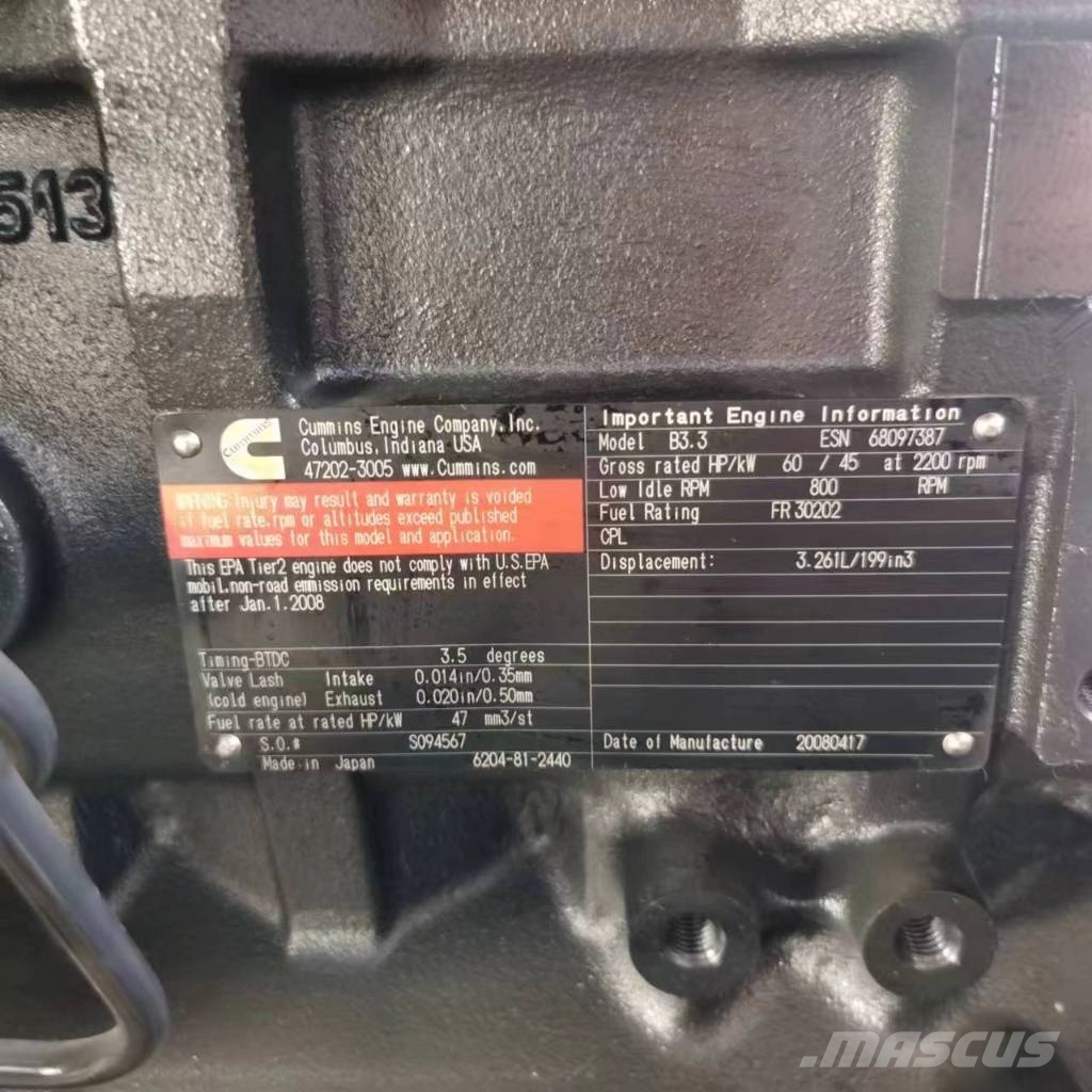 Cummins Refurbished B3.3 diesel engine Motorer