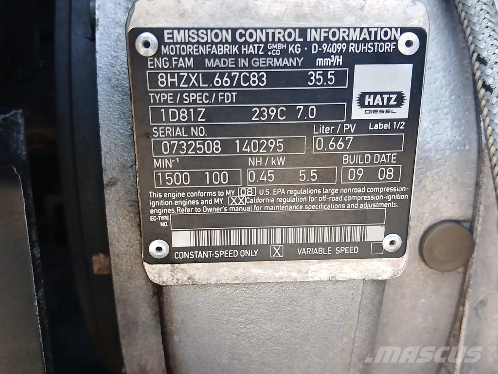 Hidrostal 100 GG met Hatz motor 1D81Z ''Betsy" Hidrostal ''B Wasserpumpen