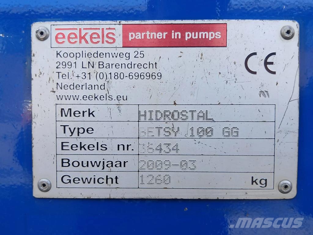 Hidrostal 100 GG met Hatz motor 1D81Z ''Betsy" Hidrostal ''B Wasserpumpen