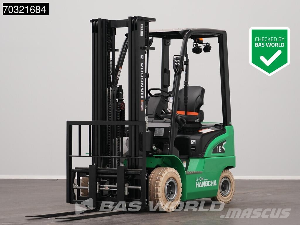 Hangcha CPD18 Electric Li-ion Forklift - Triplex - Warrant Electric forklifts
