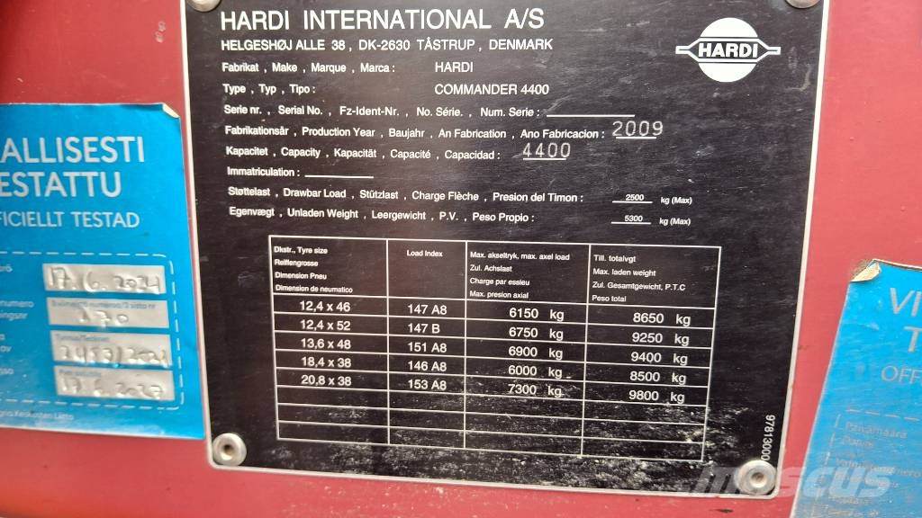 Commander 4400 -09 Delta 28m kysy syys tarjous tästä koneest Getrokken spuitmachines