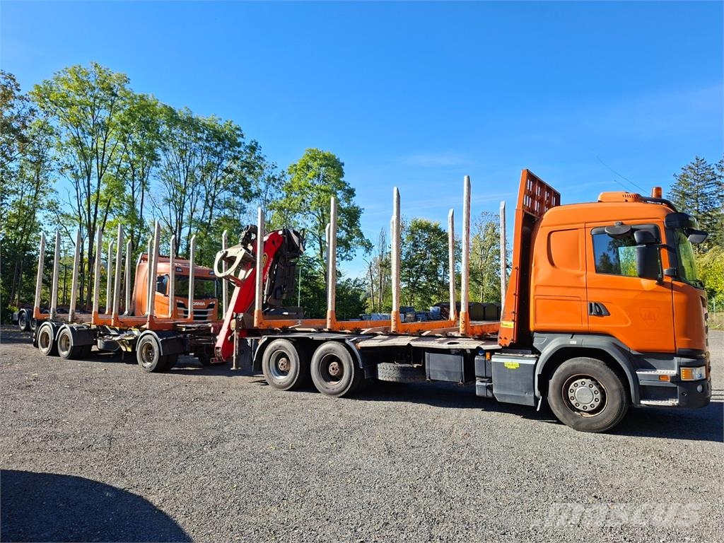 Scania G450 6X4 + PALFINGER M12Z105 +  DOLL A3K-9L500-6 Chassis met cabine
