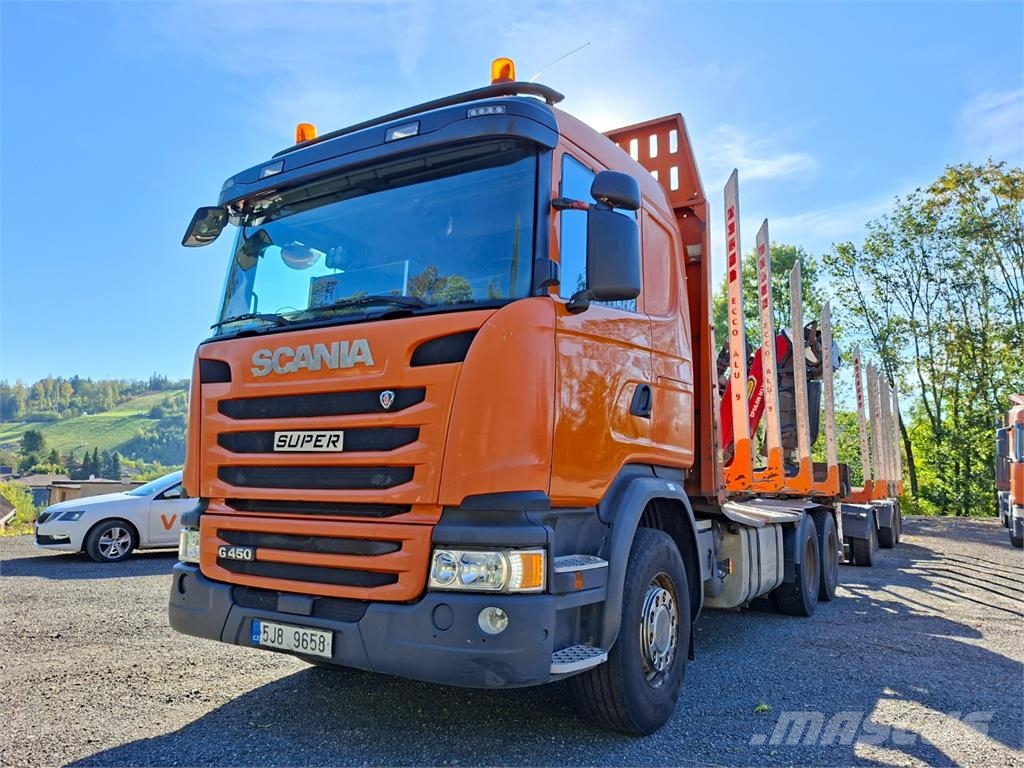 Scania G450 6X4 + PALFINGER M12Z105 +  DOLL A3K-9L500-6 Chassis met cabine