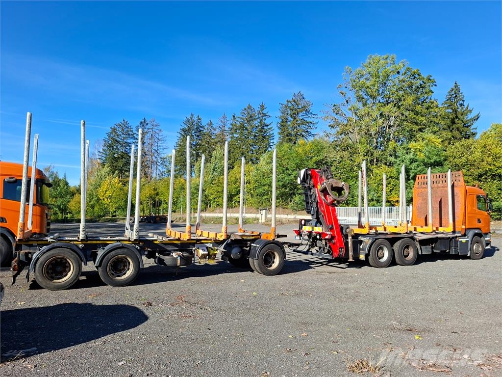 Scania G450 6X4 + PALFINGER M12Z105 +  DOLL A3K-9L500-6 Chassis met cabine