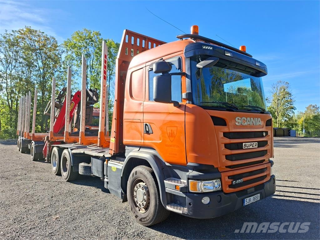 Scania G450 6X4 + PALFINGER M12Z105 +  DOLL A3K-9L500-6 Chassis met cabine